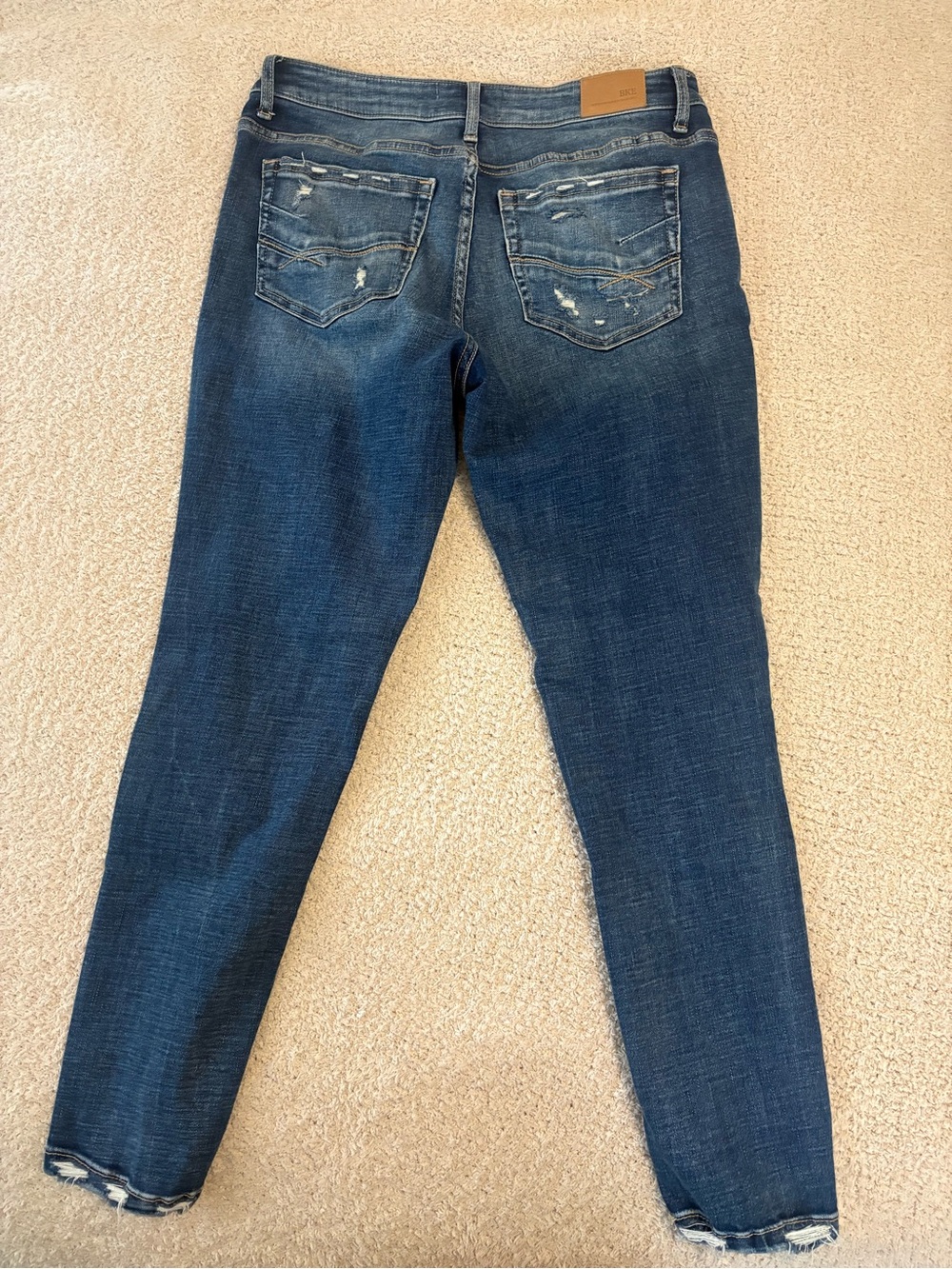 BKE Women's PAYTON Skinny Jeans in Dark Blue Wash - Picture 2 of 5